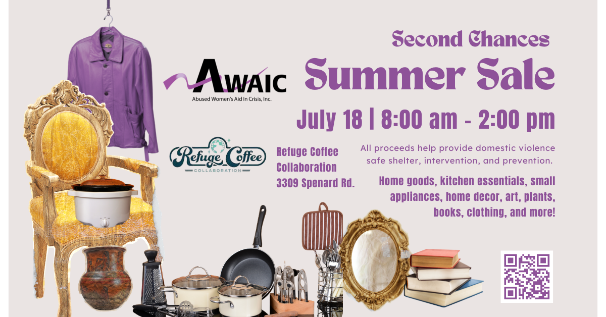 AWAIC Second Chances Summer Sale Poster